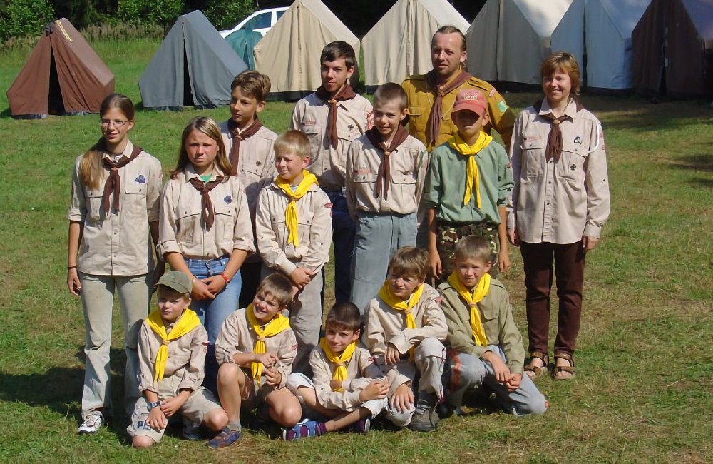 8. skautský oddíl Ostrov u Macochy na táboře (2006)